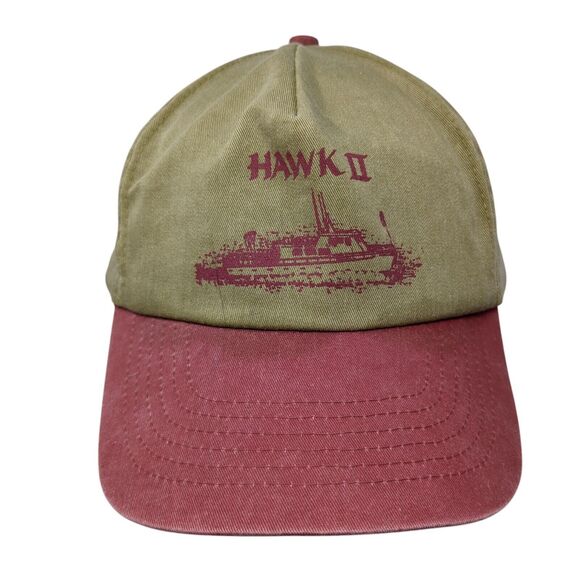 Hawk II Slideback Hat Multi One Size Adjustable Colorblock Vent Holes - Picture 1 of 9